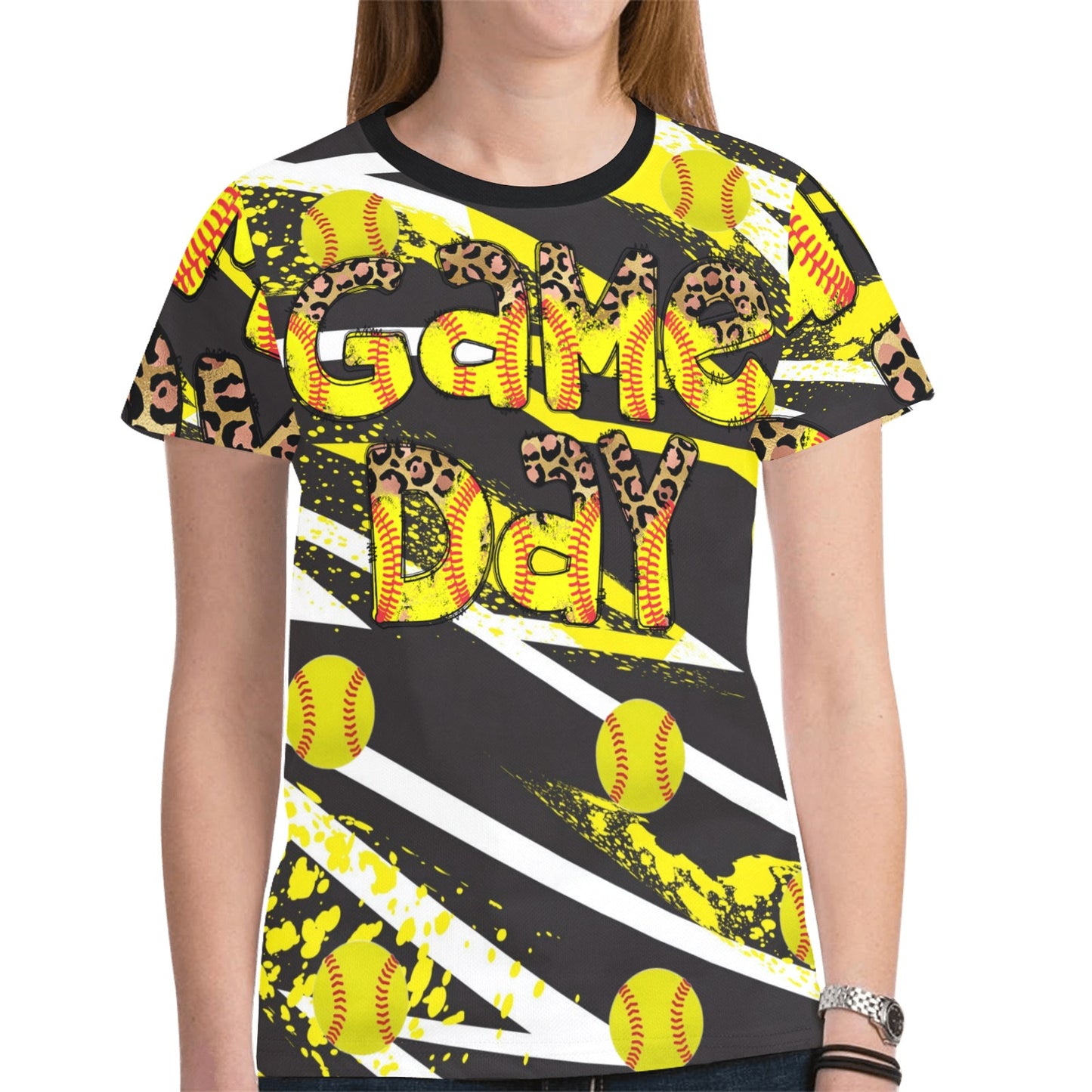 Softball Game Day All over print tee