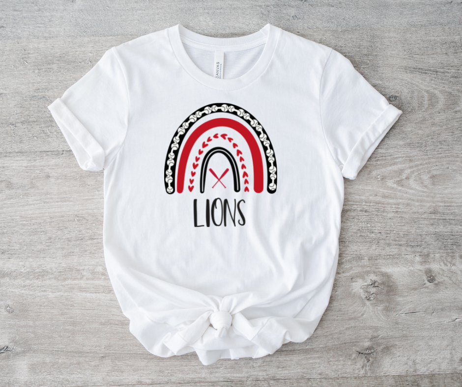 Lions Baseball Mascot Tee