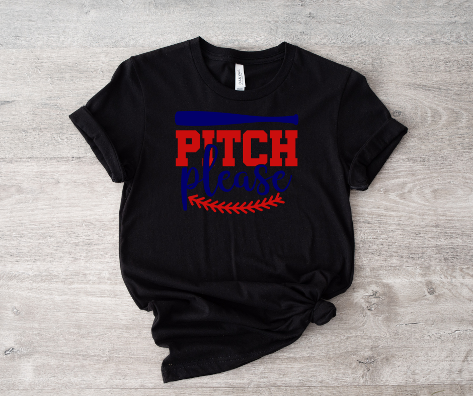 Pitch Please Baseball Tee